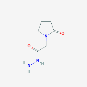 molecular formula C6H11N3O2 B055707 2-(2-Oxopyrrolidin-1-yl)acetohydrazide CAS No. 59776-89-5