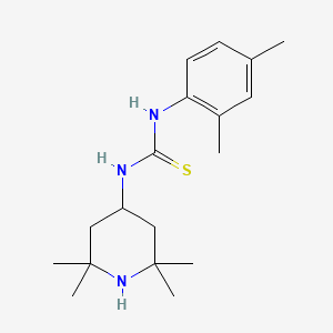 molecular formula C18H29N3S B5570724 1-(2,4-Dimethylphenyl)-3-(2,2,6,6-tetramethylpiperidin-4-yl)thiourea 