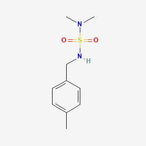 molecular formula C10H16N2O2S B5570850 DIMETHYL({[(4-METHYLPHENYL)METHYL]SULFAMOYL})AMINE 