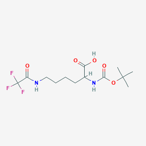 (S)-2-((tert-Butoxycarbonyl)amino)-6-(2,2,2-trifluoroacetamido)hexanoic acid