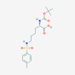 B557094 (S)-2-((tert-Butoxycarbonyl)amino)-6-(4-methylphenylsulfonamido)hexanoic acid CAS No. 13734-29-7