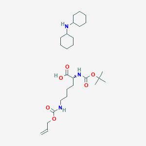 molecular formula C27H49N3O6 B557099 Boc-D-lys(aloc)-OH dcha CAS No. 327156-94-5