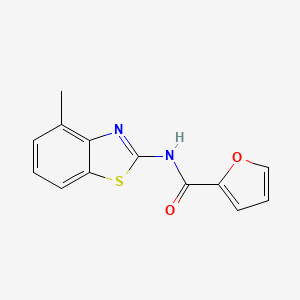 molecular formula C13H10N2O2S B5570992 N-(4-methylbenzo[d]thiazol-2-yl)furan-2-carboxamide 