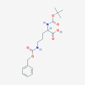 molecular formula C18H26N2O6 B557101 Boc-Orn(Z)-OH CAS No. 2480-93-5