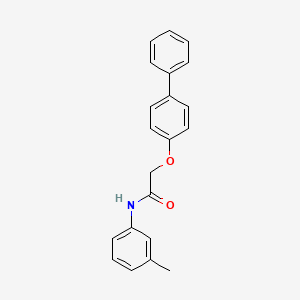 molecular formula C21H19NO2 B5571041 N-(3-methylphenyl)-2-(4-phenylphenoxy)acetamide 