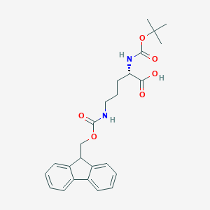 molecular formula C25H30N2O6 B557108 (S)-5-((((9H-Fluoren-9-yl)methoxy)carbonyl)amino)-2-((tert-butoxycarbonyl)amino)pentanoic acid CAS No. 150828-96-9