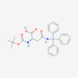 molecular formula C28H30N2O5 B557119 Boc-Asn(Trt)-OH CAS No. 132388-68-2