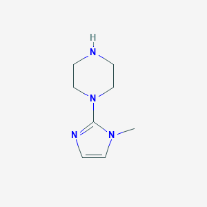 molecular formula C8H14N4 B055712 1-(1-甲基-1H-咪唑-2-基)哌嗪 CAS No. 113049-35-7