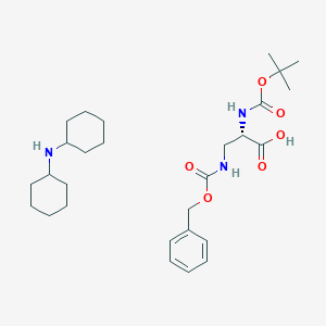 molecular formula C28H45N3O6 B557128 Dicyclohexylamine (S)-3-(((benzyloxy)carbonyl)amino)-2-((tert-butoxycarbonyl)amino)propanoate CAS No. 65710-58-9