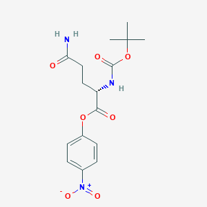 molecular formula C16H21N3O7 B557154 Boc-Gln-ONp CAS No. 15387-45-8