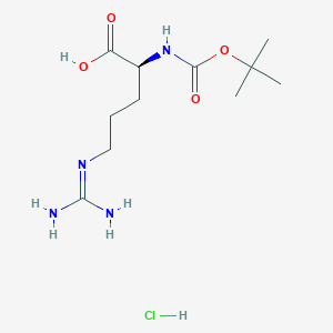[(4S)-4-Carboxy-4-[(2-methylpropan-2-yl)oxycarbonylamino]butyl]-(diaminomethylidene)azanium;chloride