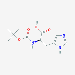 molecular formula C11H17N3O4 B557163 Boc-D-His-OH 