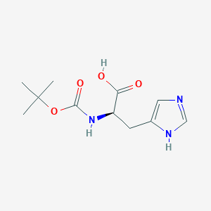 molecular formula C11H17N3O4 B557163 Boc-D-His-OH CAS No. 50654-94-9