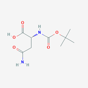 molecular formula C9H16N2O5 B557164 Boc-D-天冬酰胺 CAS No. 75647-01-7