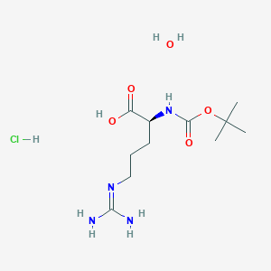 molecular formula C11H25ClN4O5 B557165 N-Boc-L-精氨酸盐酸盐一水合物 CAS No. 114622-81-0