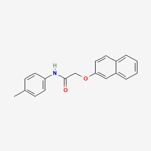 molecular formula C19H17NO2 B5571746 N-(4-methylphenyl)-2-naphthalen-2-yloxyacetamide 