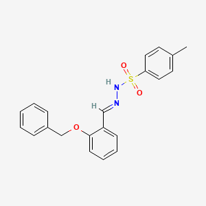 molecular formula C21H20N2O3S B5571787 N'-(2-(Benzyloxy)benzylidene)-4-methylbenzenesulfonohydrazide CAS No. 194418-17-2
