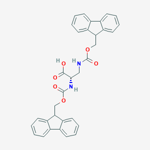 molecular formula C33H28N2O6 B557181 (S)-2,3-Bis((((9H-fluoren-9-yl)methoxy)carbonyl)amino)propanoic acid CAS No. 201473-90-7