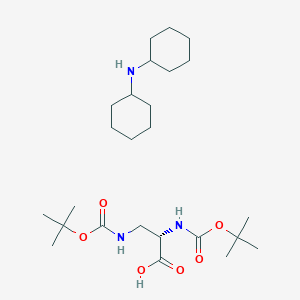 molecular formula C25H47N3O6 B557183 Boc-Dap(Boc)-OH.DCHA CAS No. 201472-68-6