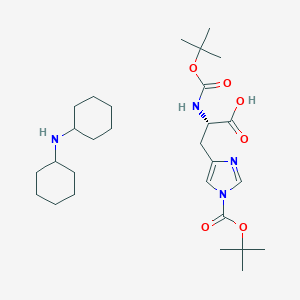 molecular formula C28H48N4O6 B557186 Boc-his(boc)-OH dcha CAS No. 31687-58-8