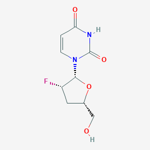 molecular formula C9H11FN2O4 B055719 1-[(2R,3S,5S)-3-fluoro-5-(hydroxymethyl)oxolan-2-yl]pyrimidine-2,4-dione CAS No. 124424-25-5
