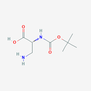 molecular formula C8H16N2O4 B557196 Boc-D-2,3-diaminopropionic acid CAS No. 76387-70-7