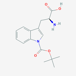 molecular formula C16H20N2O4 B557198 (S)-2-氨基-3-(1-(叔丁氧羰基)-1H-吲哚-3-基)丙酸 CAS No. 146645-63-8