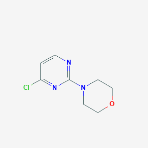 molecular formula C9H12ClN3O B055720 4-(4-Chloro-6-methyl-2-pyrimidinyl)morpholine CAS No. 118121-82-7