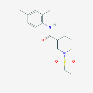molecular formula C17H26N2O3S B5572169 N-(2,4-dimethylphenyl)-1-propylsulfonylpiperidine-3-carboxamide 
