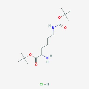 molecular formula C15H31ClN2O4 B557218 H-Lys(Boc)-OtBu.HCl CAS No. 13288-57-8