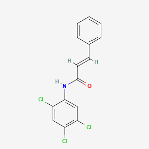 molecular formula C15H10Cl3NO B5572234 (2E)-3-phenyl-N-(2,4,5-trichlorophenyl)prop-2-enamide CAS No. 26080-07-9