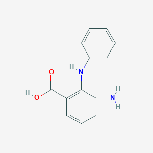 molecular formula C13H12N2O2 B055723 3-氨基-2-(苯氨基)苯甲酸 CAS No. 116702-63-7