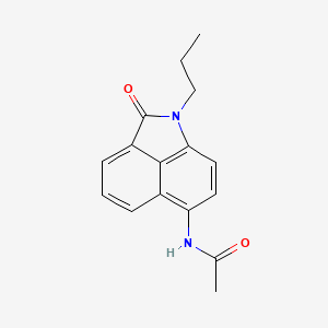 molecular formula C16H16N2O2 B5572439 N-(2-oxo-1-propylbenzo[cd]indol-6-yl)acetamide 
