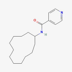 molecular formula C18H28N2O B5572451 N-cyclododecylpyridine-4-carboxamide 