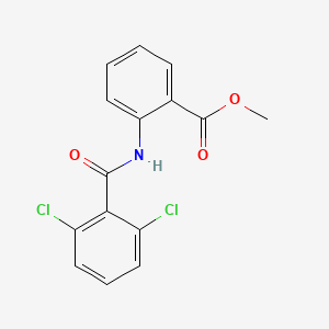 molecular formula C15H11Cl2NO3 B5572607 METHYL 2-(2,6-DICHLOROBENZAMIDO)BENZOATE CAS No. 5740-45-4