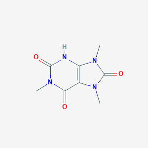 molecular formula C8H10N4O3 B055728 1,7,9-trimethyl-3H-purine-2,6,8-trione CAS No. 55441-64-0
