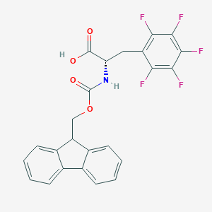 molecular formula C24H16F5NO4 B557291 Fmoc-pentafluoro-L-phenylalanine CAS No. 205526-32-5