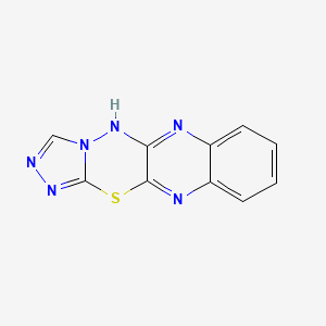 molecular formula C10H6N6S B5572925 17-thia-2,9,11,12,14,15-hexazatetracyclo[8.7.0.03,8.012,16]heptadeca-1,3,5,7,9,13,15-heptaene 
