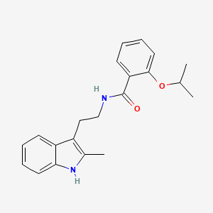 molecular formula C21H24N2O2 B5573054 N-[2-(2-methyl-1H-indol-3-yl)ethyl]-2-(propan-2-yloxy)benzamide 