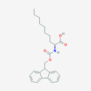 molecular formula C25H31NO4 B557315 (2R)-2-(9H-fluoren-9-ylmethoxycarbonylamino)decanoic Acid CAS No. 220497-96-1