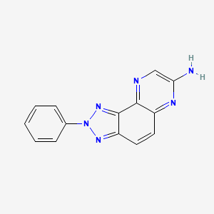 molecular formula C14H10N6 B5573202 2-Phenyltriazolo[4,5-f]quinoxalin-7-amine 
