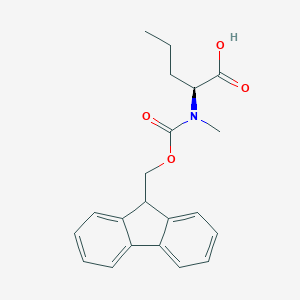 molecular formula C21H23NO4 B557331 (S)-2-((((9H-Fluoren-9-yl)methoxy)carbonyl)(methyl)amino)pentanoic acid CAS No. 252049-05-1
