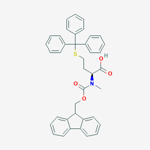 molecular formula C39H35NO4S B557332 (S)-2-(N-Fmoc-N-甲基-氨基)-4-三苯甲硫基-丁酸 CAS No. 526210-71-9