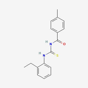 molecular formula C17H18N2OS B5573323 N-[(2-ethylphenyl)carbamothioyl]-4-methylbenzamide 