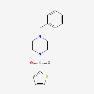 molecular formula C15H18N2O2S2 B5573582 1-benzyl-4-(2-thienylsulfonyl)piperazine 