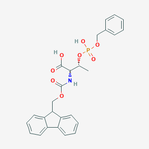molecular formula C26H26NO8P B557371 Fmoc-O-(苄基磷酸)-L-苏氨酸 CAS No. 175291-56-2