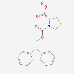 molecular formula C19H16NO4S- B557373 (R)-3-(((9H-fluoren-9-yl)methoxy)carbonyl)thiazolidine-4-carboxylic acid CAS No. 133054-21-4