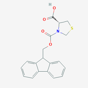 molecular formula C19H17NO4S B557373 (R)-3-(((9H-fluoren-9-yl)methoxy)carbonyl)thiazolidine-4-carboxylic acid CAS No. 133054-21-4