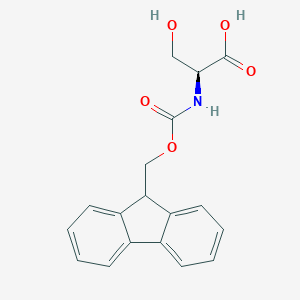 molecular formula C18H16NO5- B557375 2-({[(9H-Fluoren-9-yl)methoxy](hydroxy)methylidene}amino)-3-hydroxypropanoate CAS No. 73724-45-5