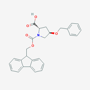 molecular formula C27H25NO5 B557383 (2S,4R)-1-(((9H-Fluoren-9-yl)methoxy)carbonyl)-4-(benzyloxy)pyrrolidine-2-carboxylic acid CAS No. 174800-02-3